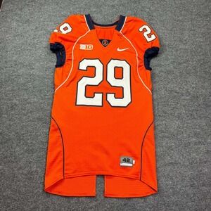 Player Issued Illinois Fighting Illini‎ Nike Jersey Mens 42 Orange Lugo 29 NCAA